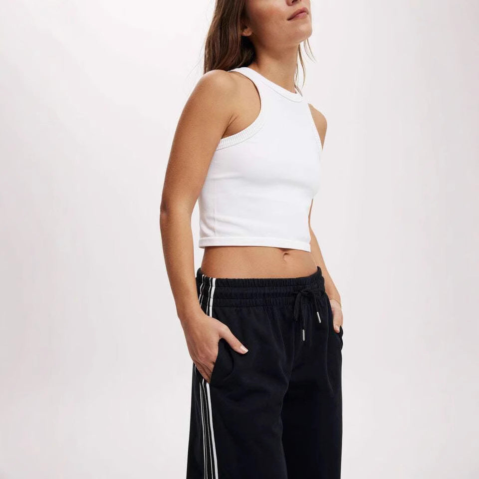Damen Bequeme Freizeithose mit modischen Streifen R&B