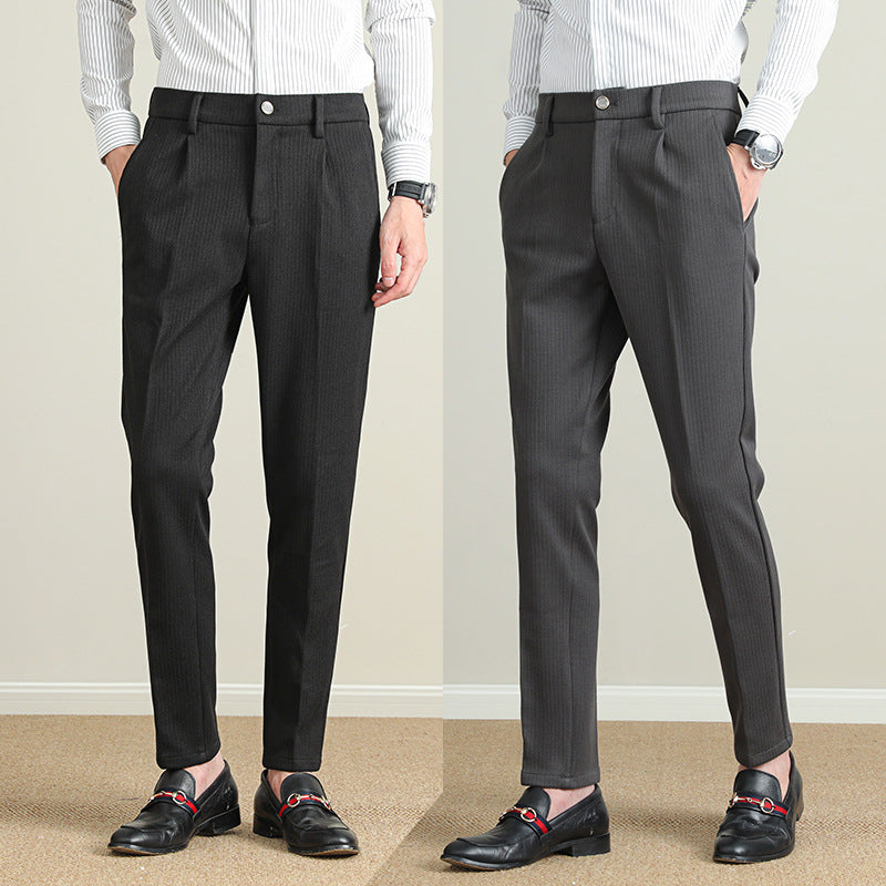 Herren Moderne Business-Hose mit eleganter Nadelstreifenoptik R&B