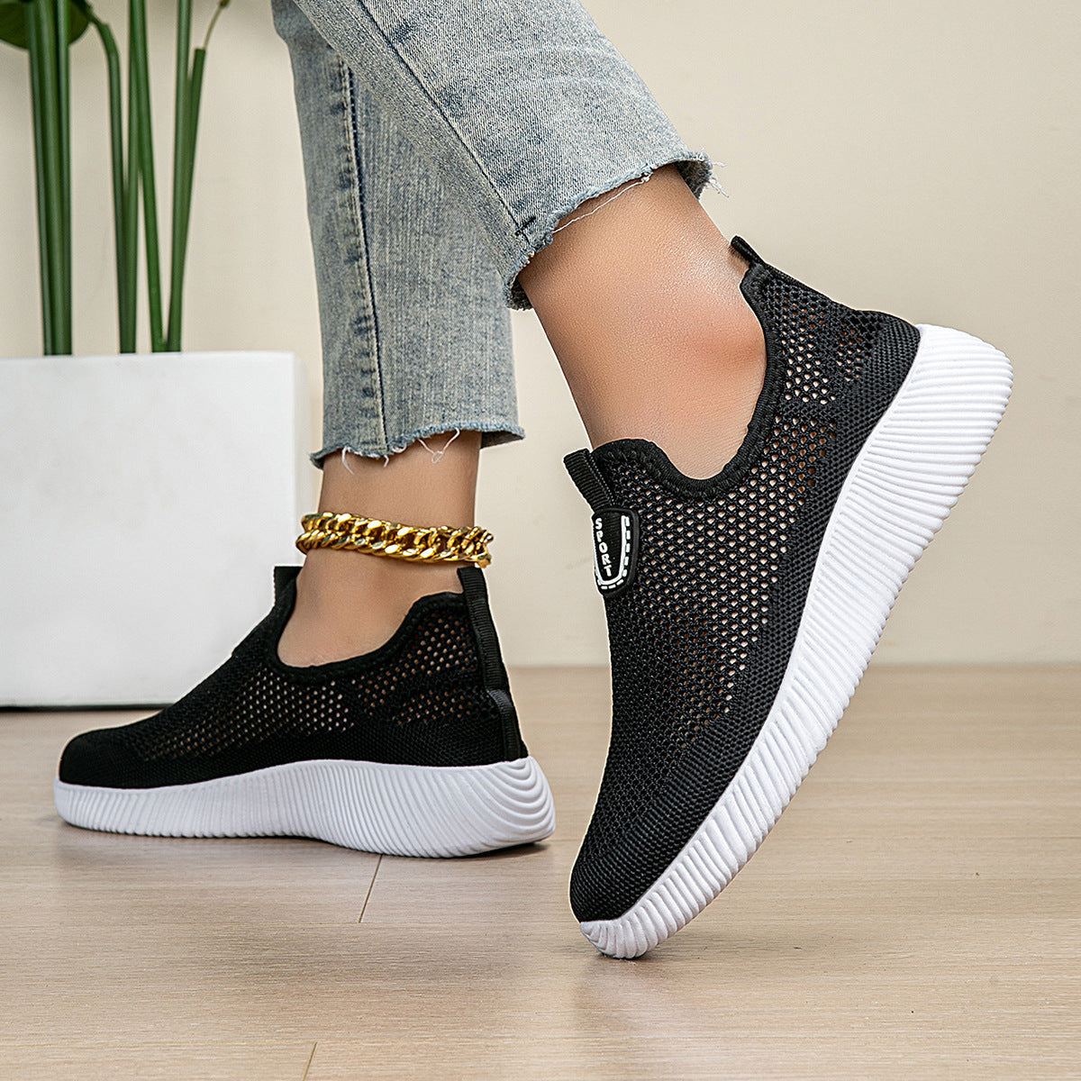 Damen atmungsaktive Mesh Sneakers