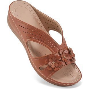 Damen Komfortable Sandalen mit floralen Akzenten R&B