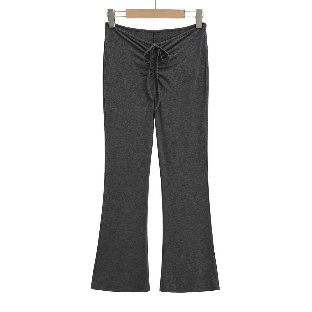 Damen Leggings mit verstellbarem Taillenzug und schickem Flared-Schnitt R&B