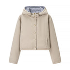 Damen Utility-Jacke mit abnehmbarer Kapuze und praktischen Taschen R&B