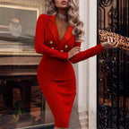 Damen Schickes Blazer-Kleid mit doppelter Knopfleiste und eleganter Tailierung R&B