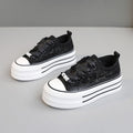 Damen Plateausneaker mit elegantem Spitzen-Design und modischen Akzenten R&B