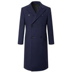 Herren eleganter Doppeltbreasted-Mantel aus hochwertigem Material R&B