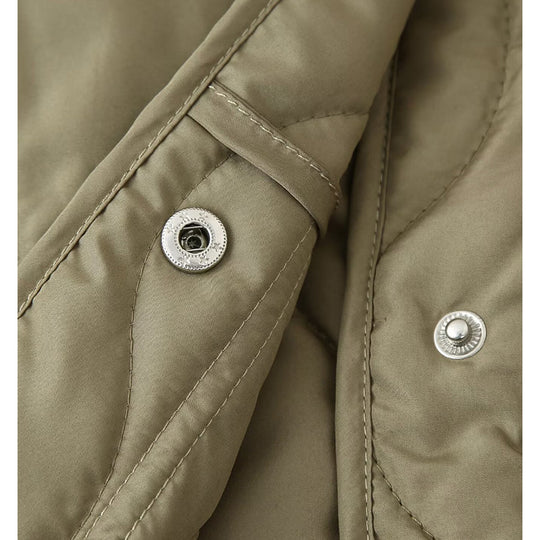 Damen gesteppte Übergangsjacke mit hohem Kragen und praktischen Taschen R&B