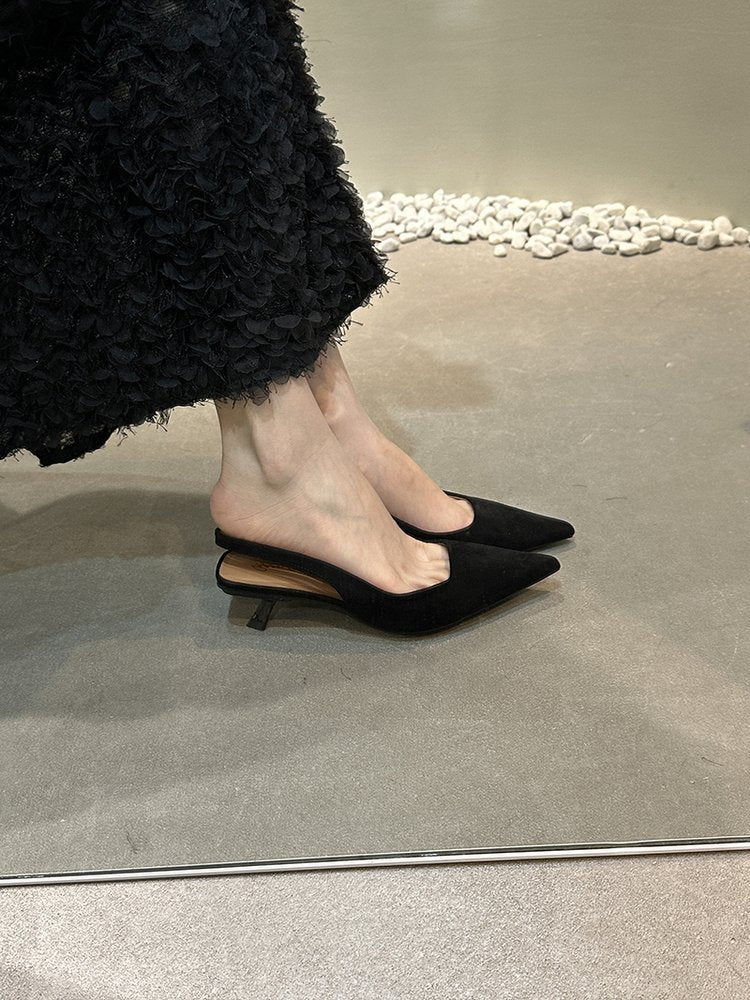 Damen elegante Sling-Pumps mit modischem Design und bequemem Blockabsatz R&B