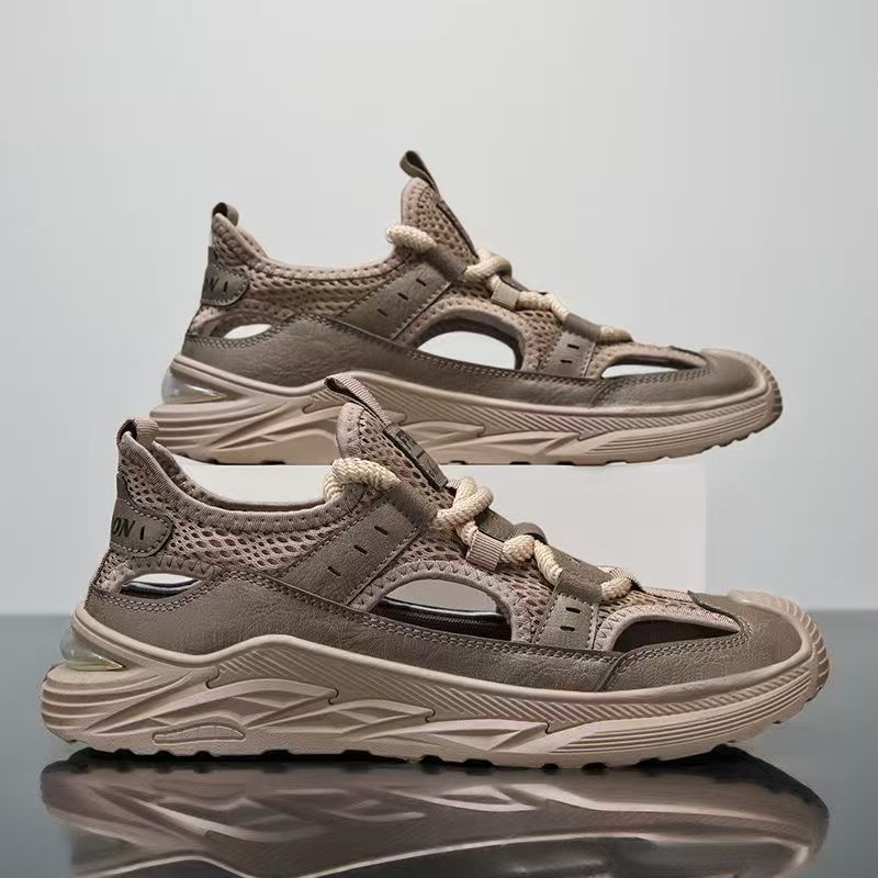 Damen Sportliche Sandalen Sneakers mit atmungsaktiven Mesh-Einsätzen R&B