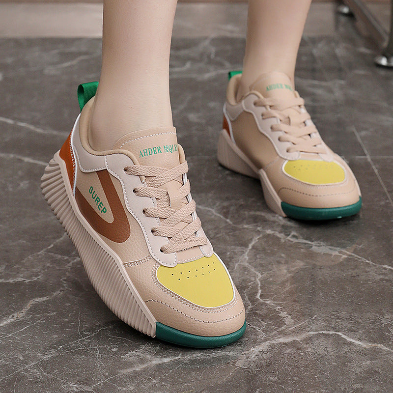 Damen sportliche Sneaker mit stabiler Sohle und atmungsaktiver Oberflächenstruktur R&B