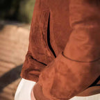 Herren luxuriöse Wildlederjacke R&B