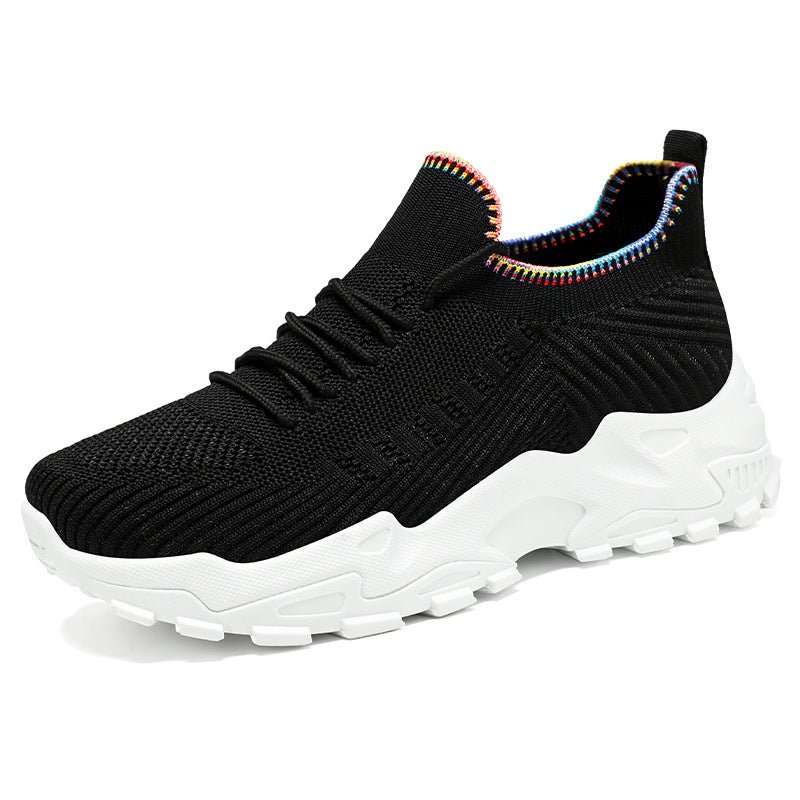 Damen Sportliche Knit Sneaker mit elastischem Fußbett R&B