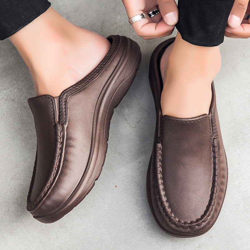 Damen Bequeme Slipper aus hochwertigem Leder R&B