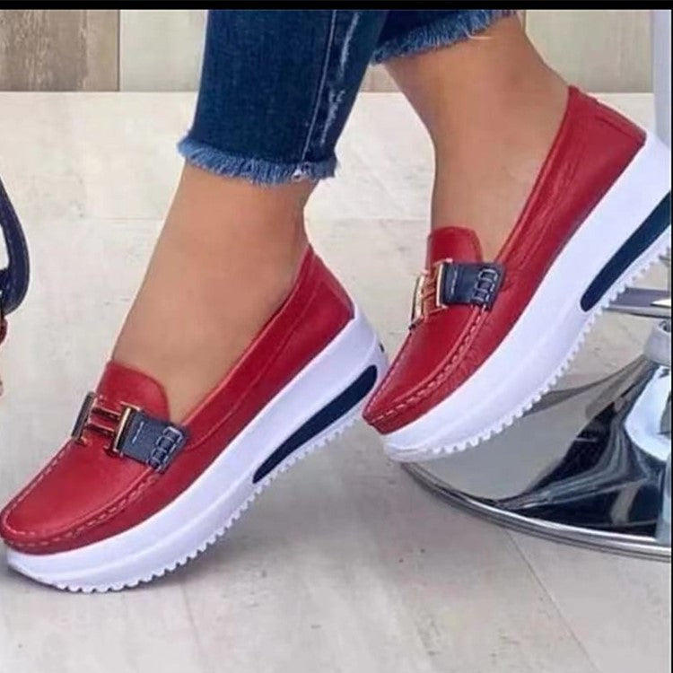 Damen modische Mokassins mit sportlichem Look und gepolsterter Sohle R&B