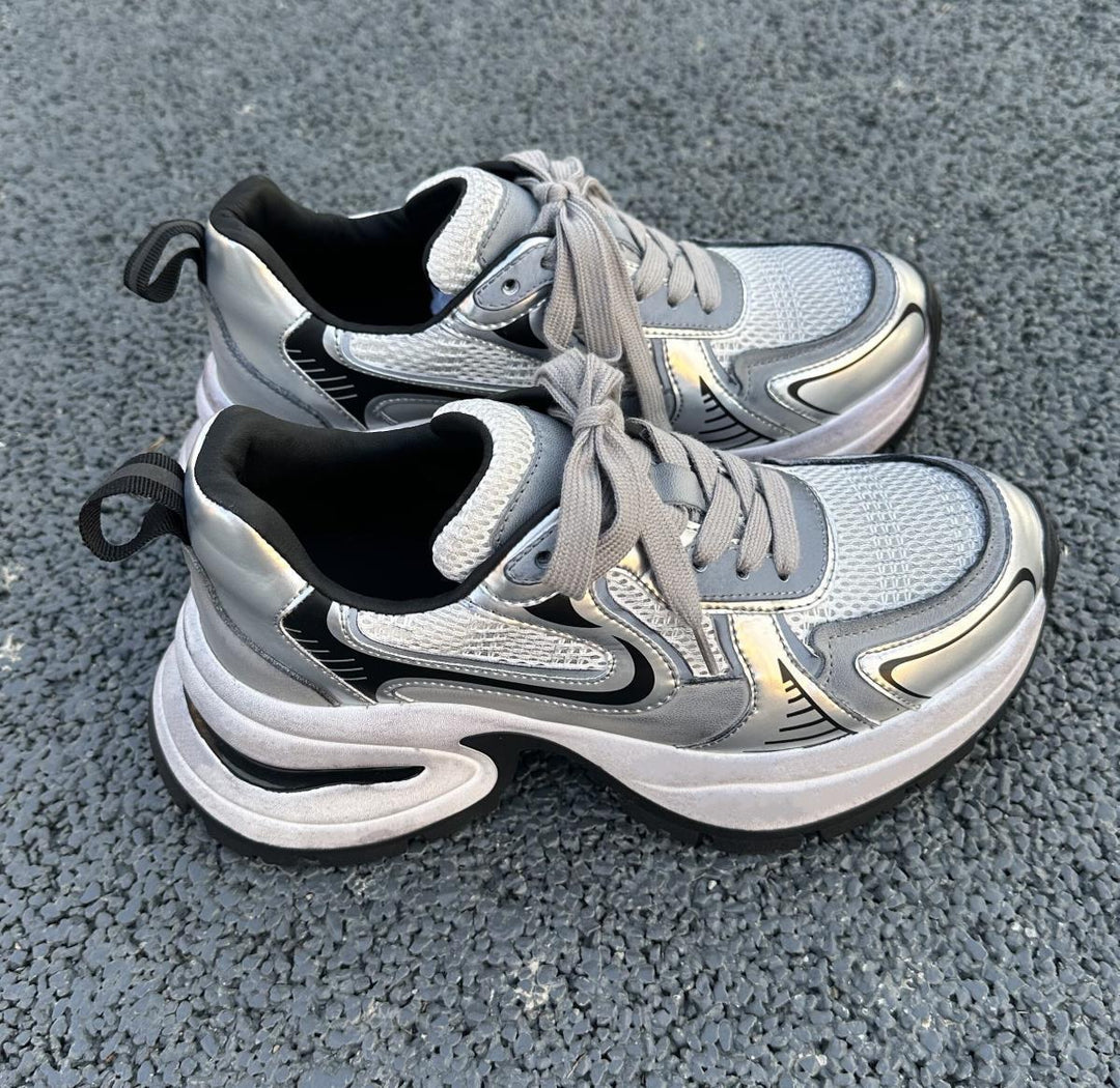 Damen Chunky Sneakers mit atmungsaktiver Oberfläche und dämpfendem Komfort R&B