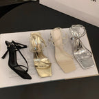 Damen elegante Slingback-Pumps mit verstellbaren Riemen R&B