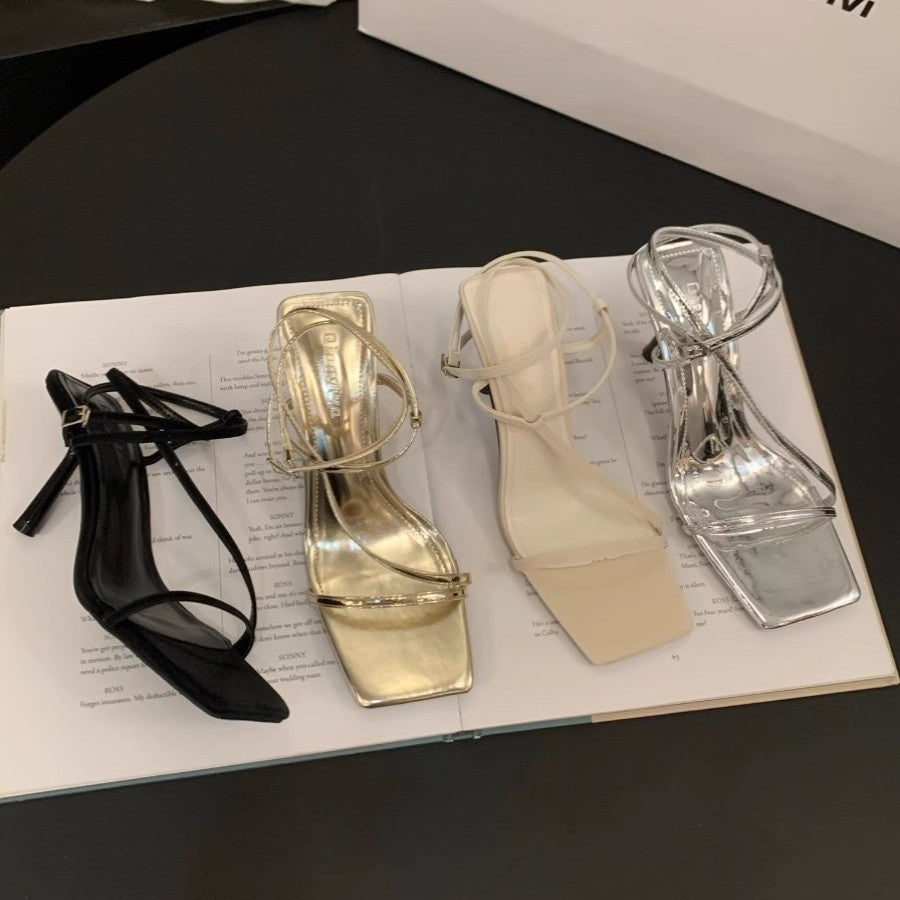 Damen elegante Slingback-Pumps mit verstellbaren Riemen R&B