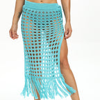 Damen Strandsarong mit trendigem Netzdesign und Fransen R&B