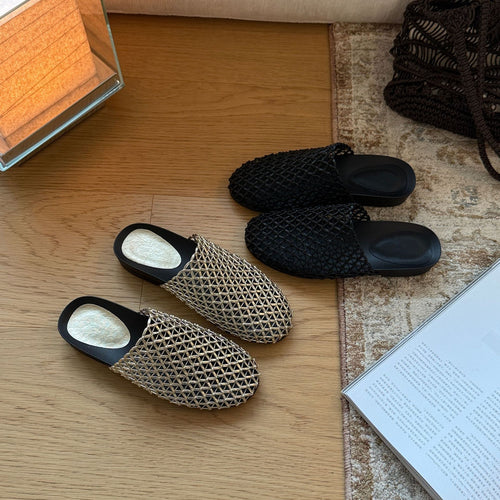 Damen Bequeme Clogs mit hochwertigem geflochtenem Design R&B