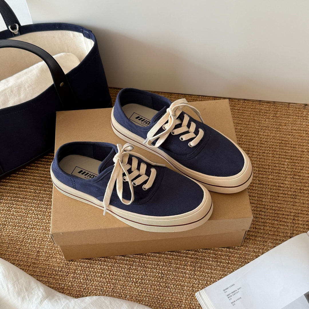 Damen Sportliche Canvas Sneakers im zeitlosen und minimalistischen Design R&B