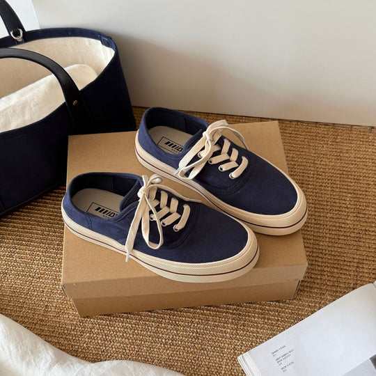 Damen Sportliche Canvas Sneakers im zeitlosen und minimalistischen Design R&B