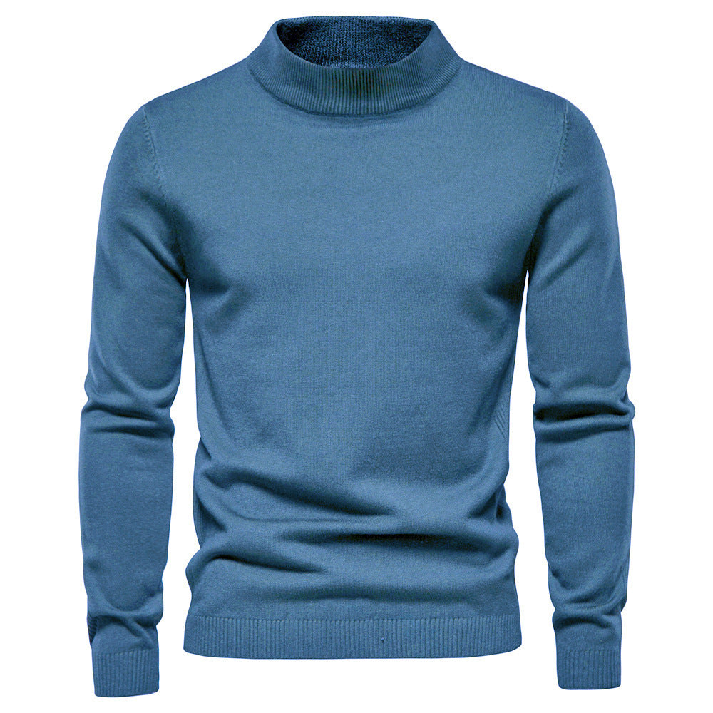 Herren eleganter Rollkragenpullover aus feiner Wolle R&B