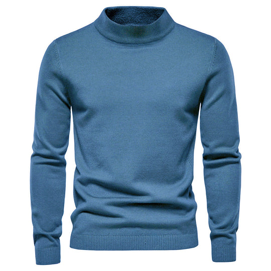 Herren eleganter Rollkragenpullover aus feiner Wolle R&B