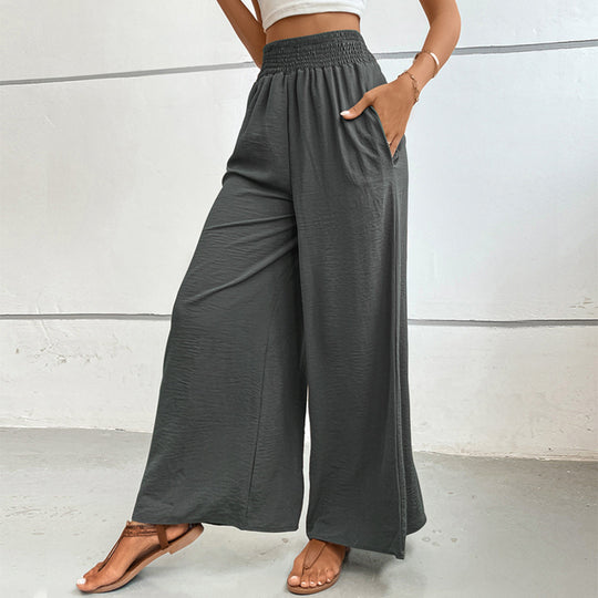 Damen Weit geschnittene Sommerhose mit elastischem Bund R&B