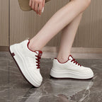 Damen sportive Plateau Sneakers mit atmungsaktivem Design und dämpfender Sohle R&B