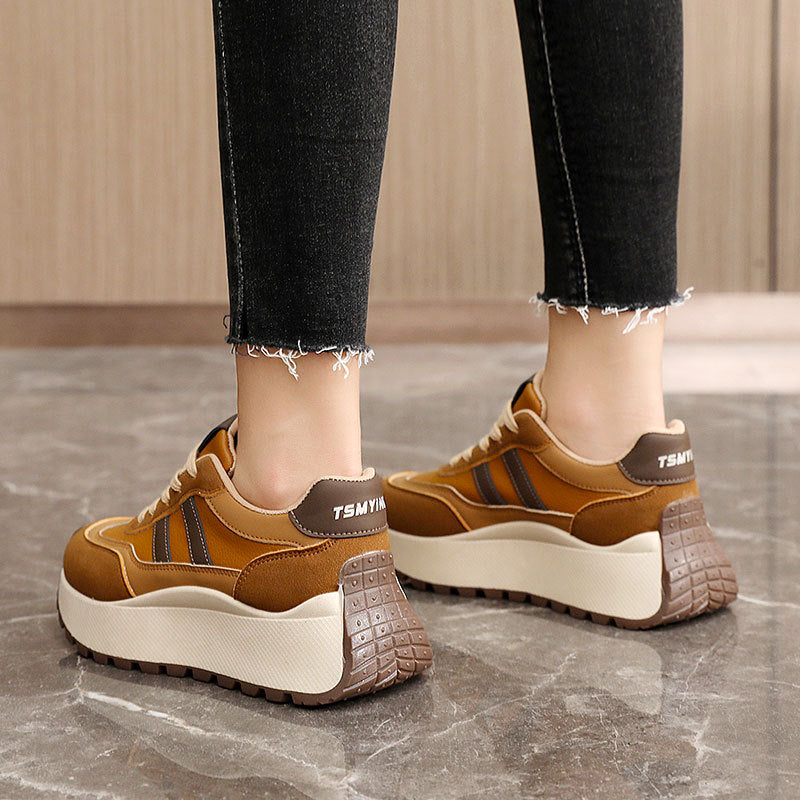 Damen Modische Chunky Sneakers mit dämpfendem Sohlenprofil und atmungsaktivem Obermaterial R&B