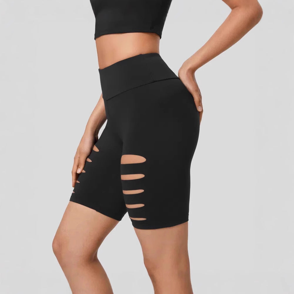 Damen Sportliche Radlerhose mit Cut-Out-Details R&B