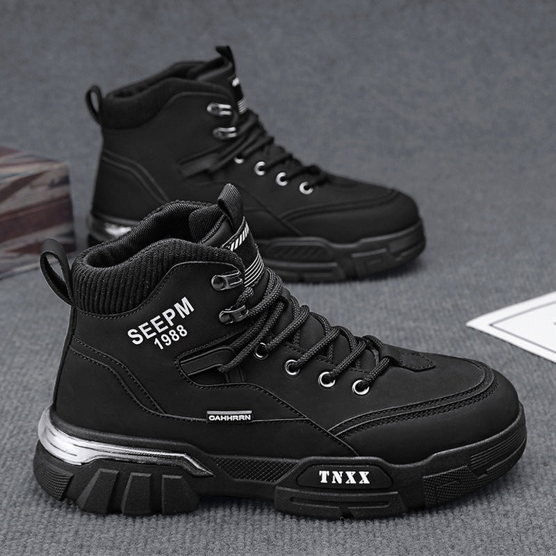 Herren modische High-Top Sneakers mit verstärkter Profilsohle und atmungsaktiver Innenausstattung R&B