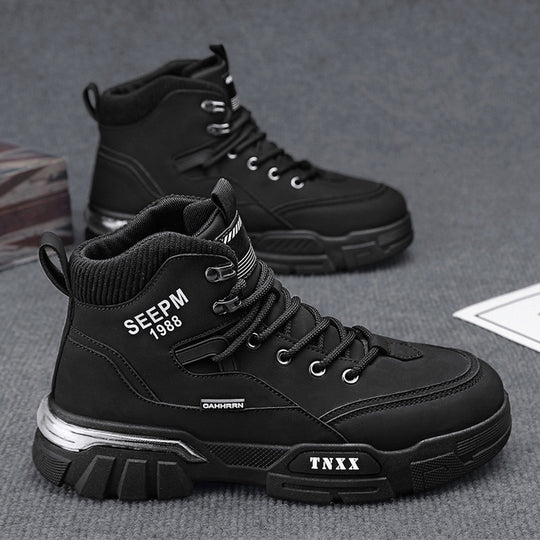 Herren modische High-Top Sneakers mit verstärkter Profilsohle und atmungsaktiver Innenausstattung R&B