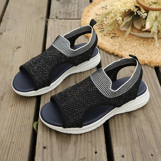 Damen Freizeitsandalen mit atmungsaktivem Obermaterial und rutschfester Sohle R&B