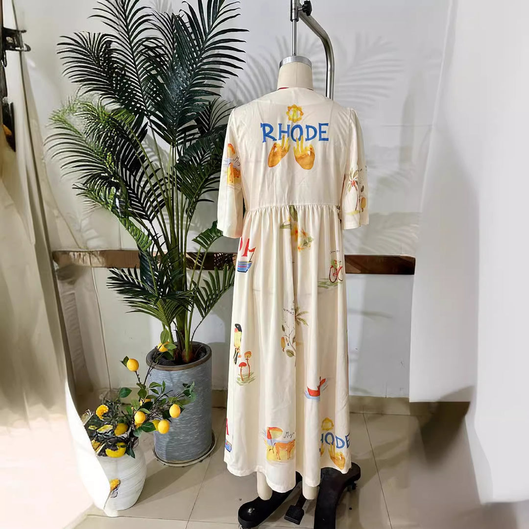 Damen Sommerkleid mit floralem Design R&B