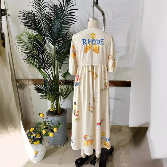 Damen Sommerkleid mit floralem Design R&B