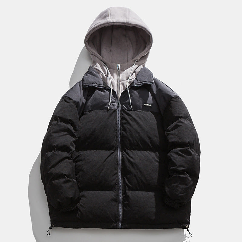 Herren Winterjacke mit abnehmbarer Kapuze und wärmeisolierender Fütterung R&B