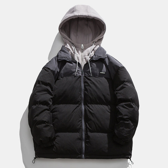 Herren Winterjacke mit abnehmbarer Kapuze und wärmeisolierender Fütterung R&B