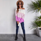 Damen Pullover mit geometrischem Strukturdesign und weitem Schnitt R&B