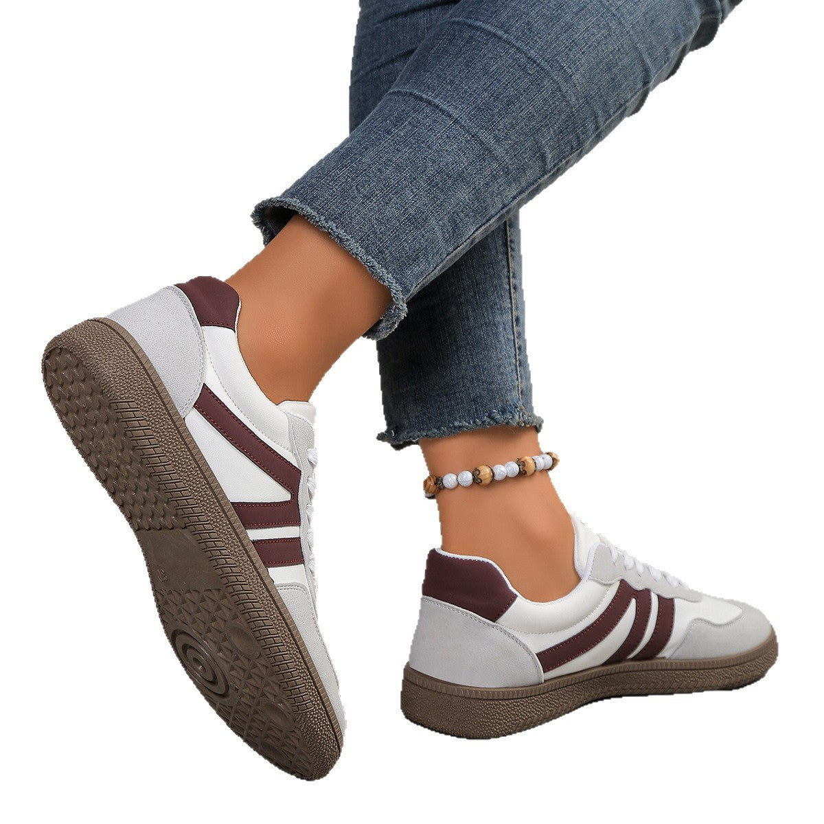 Damen Sportliche Sneakers mit retro-inspiriertem Design und bequemer Sohle R&B
