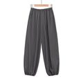 Damen Sportliche Sweatpants mit elastischem Bund und weiten Beinen R&B