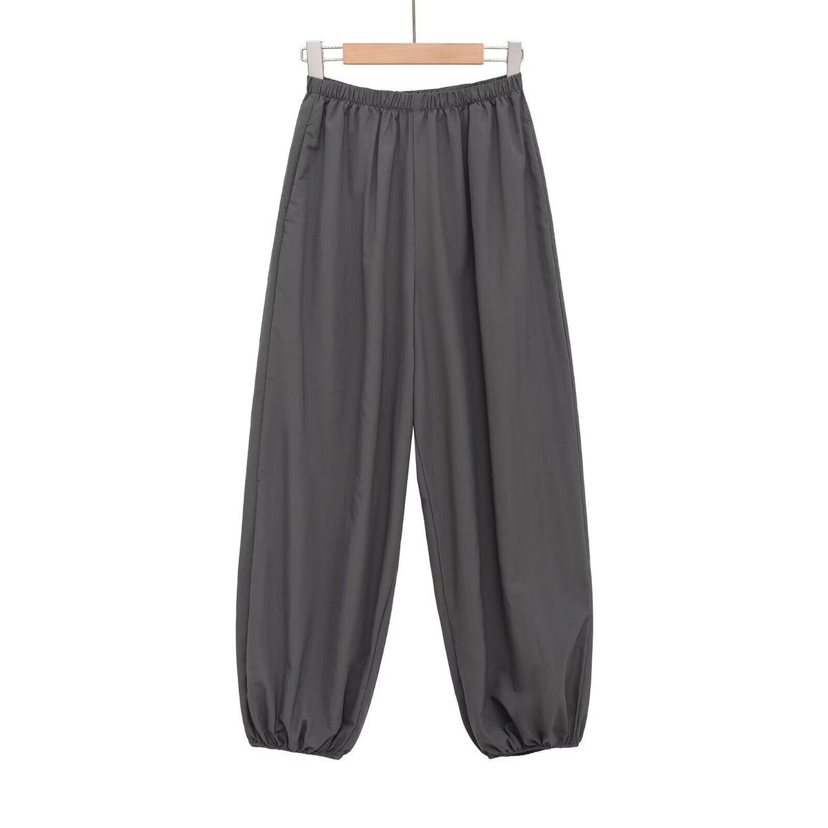 Damen Sportliche Sweatpants mit elastischem Bund und weiten Beinen R&B