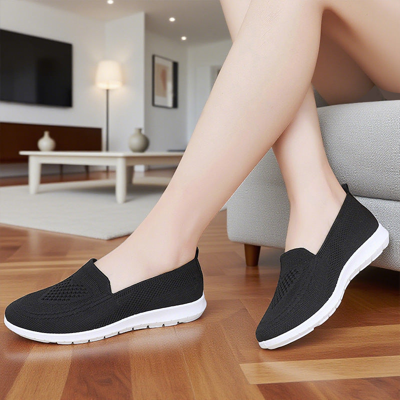 Damen Atmungsaktive Strick-Slipper R&B