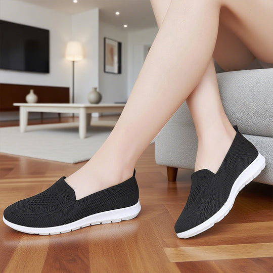 Damen Atmungsaktive Strick-Slipper R&B