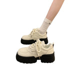 Damen Chunky Sneakers mit verstärktem Komfort und trendiger Sohlenstruktur