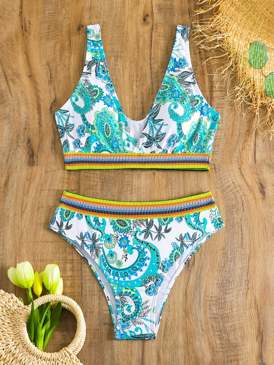 Damen Bikini-Set mit modischem Ethno-Design R&B