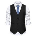 Herren elegante Anzugweste mit stilvollem Schnitt und hochwertigen Details