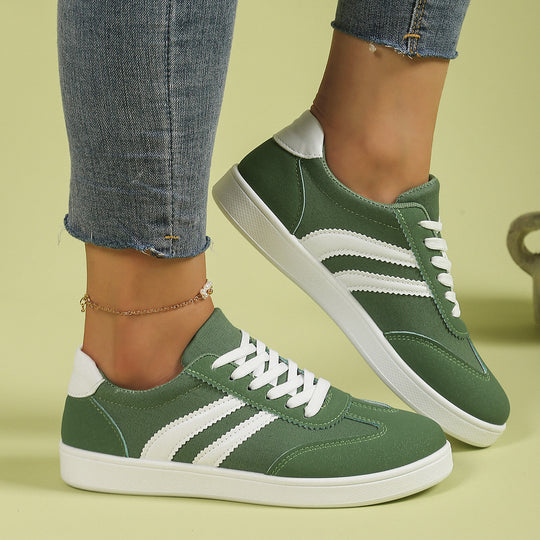 Damen Modische Sneakers im sportlichen Design mit Kontraststreifen R&B