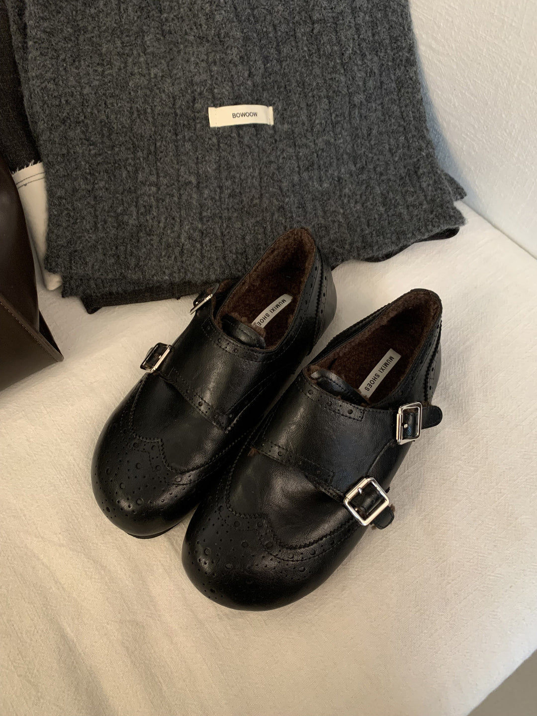 Damen Mokassins mit doppeltem Riemen und softer Innensohle R&B