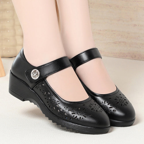 Damen Ballerinas mit modischer Lochmusterung und komfortablem Fersenbereich R&B