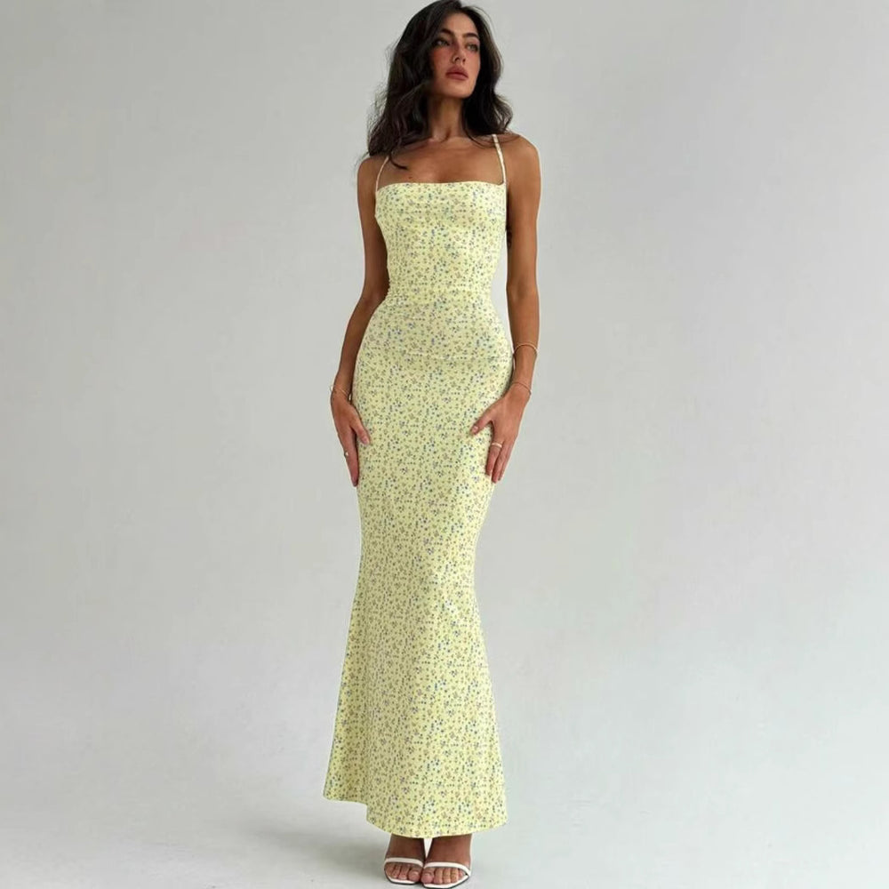 Damen Elegantes Sommerkleid mit zarten Blumenmuster und fließendem Schnitt R&B